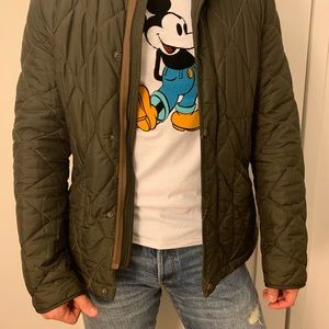 Burberry Light Riding Jacket, Size Medium, Green